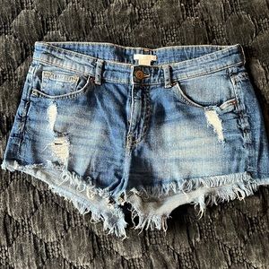H&M Cut-Off Ripped Jean Shorts